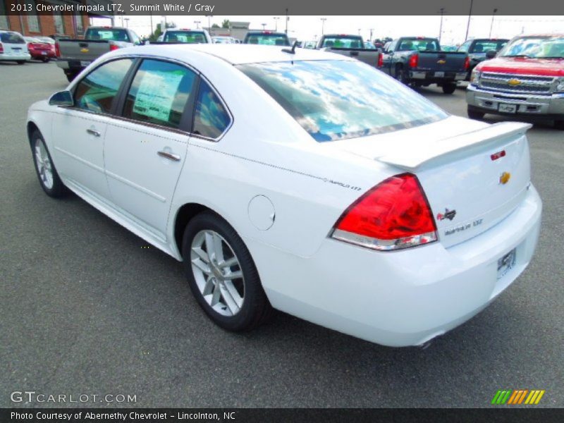 Summit White / Gray 2013 Chevrolet Impala LTZ