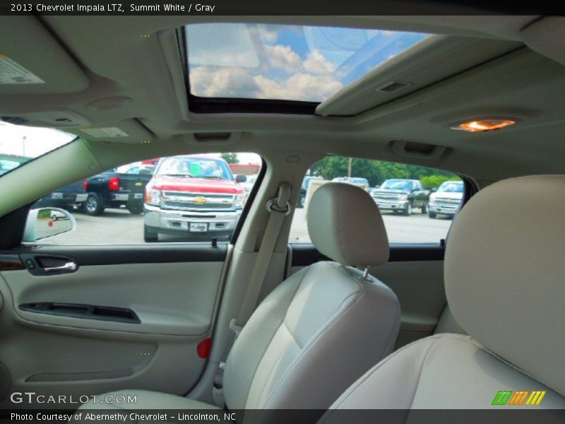 Summit White / Gray 2013 Chevrolet Impala LTZ