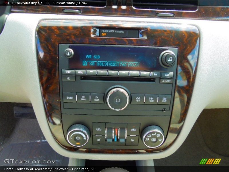 Summit White / Gray 2013 Chevrolet Impala LTZ
