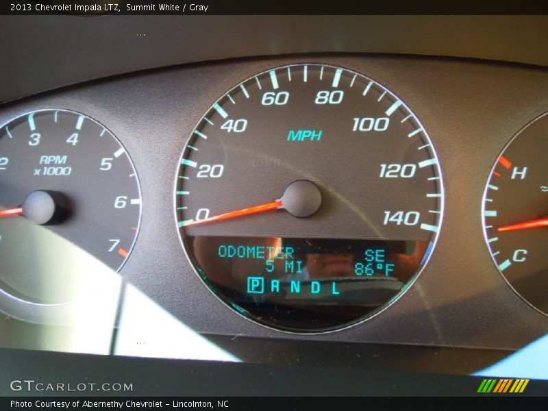 Summit White / Gray 2013 Chevrolet Impala LTZ