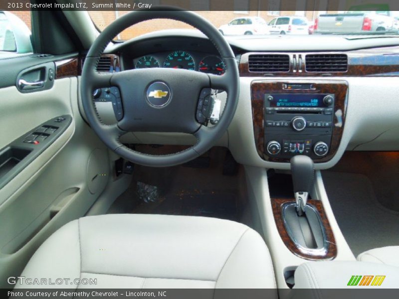 Summit White / Gray 2013 Chevrolet Impala LTZ
