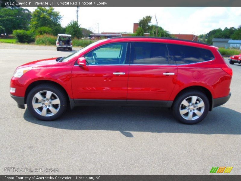Crystal Red Tintcoat / Ebony 2012 Chevrolet Traverse LT
