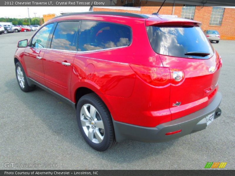 Crystal Red Tintcoat / Ebony 2012 Chevrolet Traverse LT