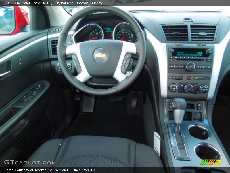 Crystal Red Tintcoat / Ebony 2012 Chevrolet Traverse LT