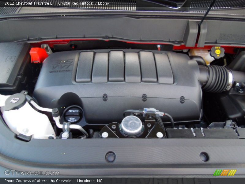 Crystal Red Tintcoat / Ebony 2012 Chevrolet Traverse LT
