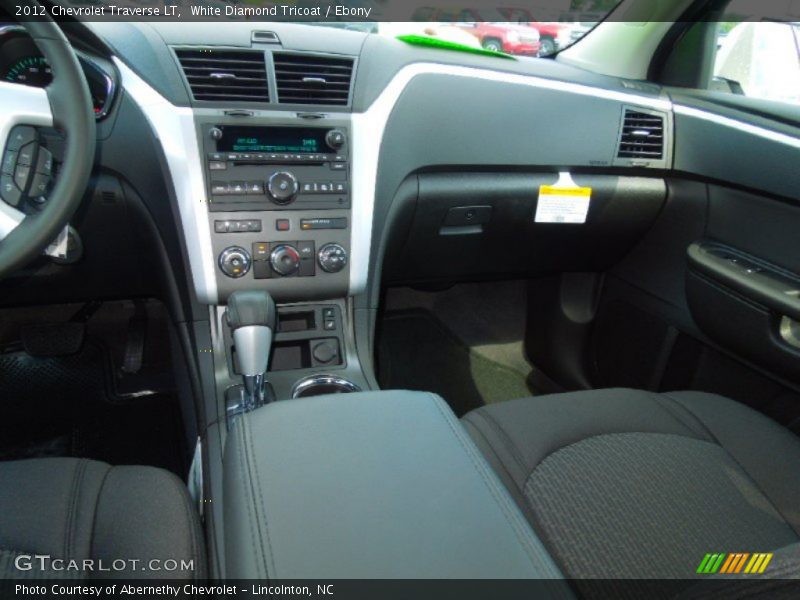 White Diamond Tricoat / Ebony 2012 Chevrolet Traverse LT