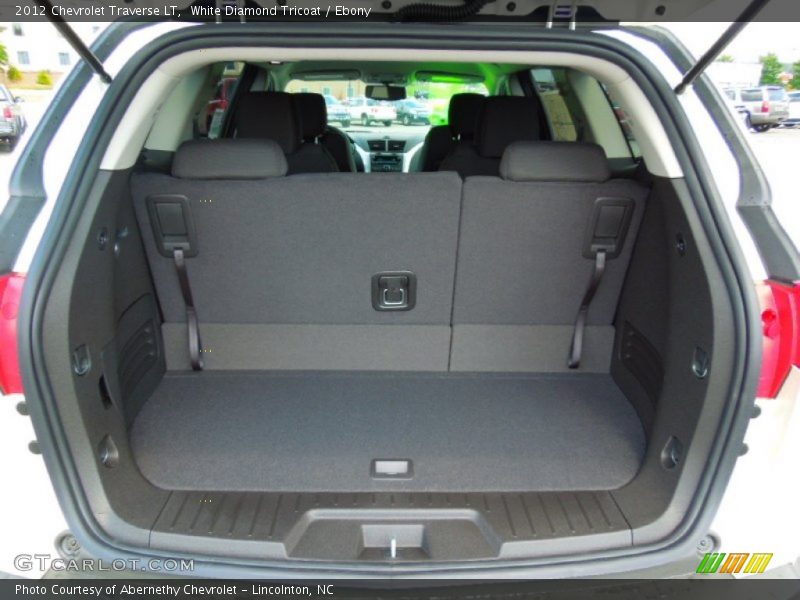 White Diamond Tricoat / Ebony 2012 Chevrolet Traverse LT