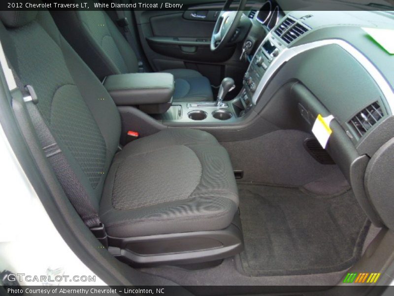 White Diamond Tricoat / Ebony 2012 Chevrolet Traverse LT