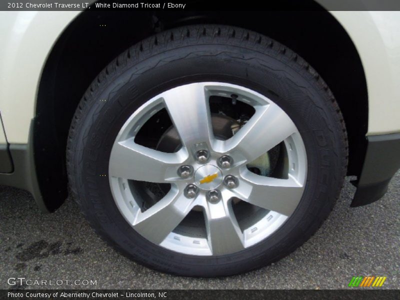 White Diamond Tricoat / Ebony 2012 Chevrolet Traverse LT