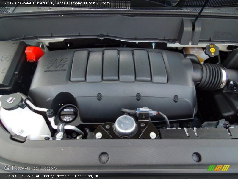 White Diamond Tricoat / Ebony 2012 Chevrolet Traverse LT