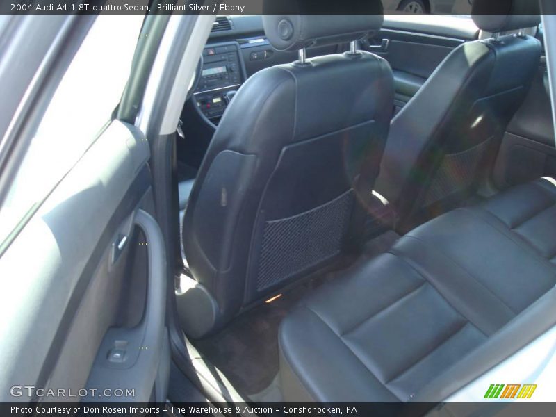 Brilliant Silver / Ebony 2004 Audi A4 1.8T quattro Sedan