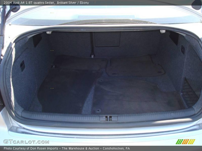 Brilliant Silver / Ebony 2004 Audi A4 1.8T quattro Sedan