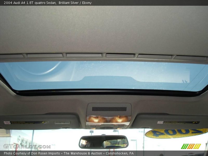 Brilliant Silver / Ebony 2004 Audi A4 1.8T quattro Sedan