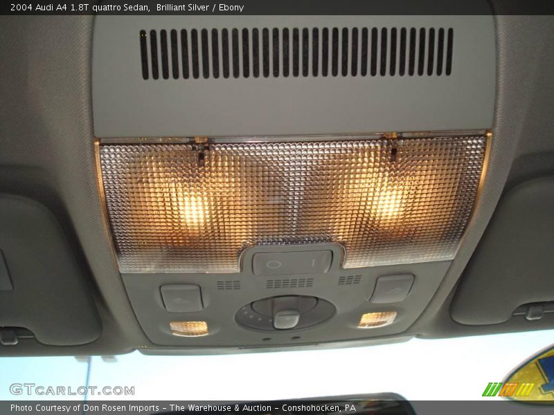 Brilliant Silver / Ebony 2004 Audi A4 1.8T quattro Sedan