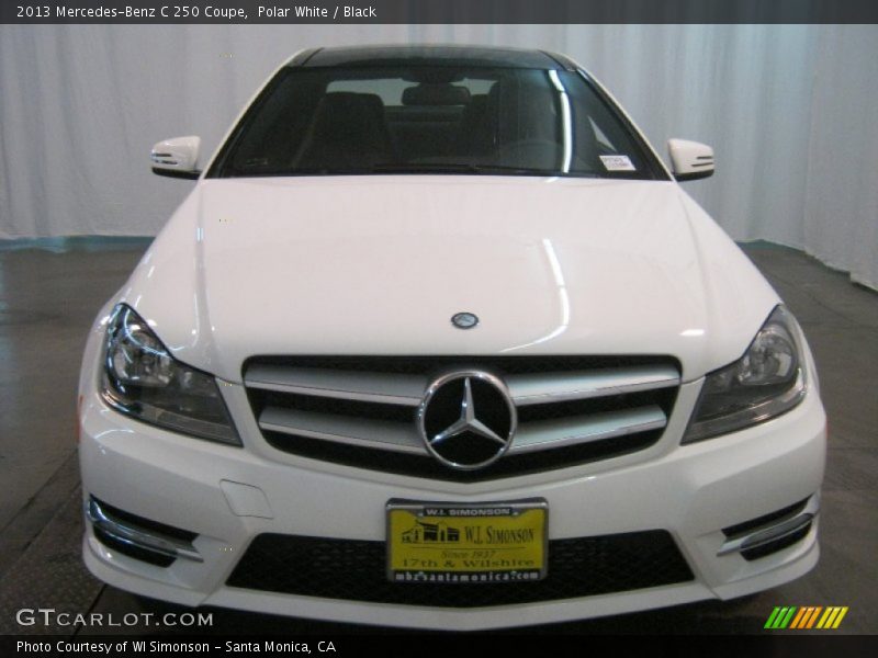 Polar White / Black 2013 Mercedes-Benz C 250 Coupe