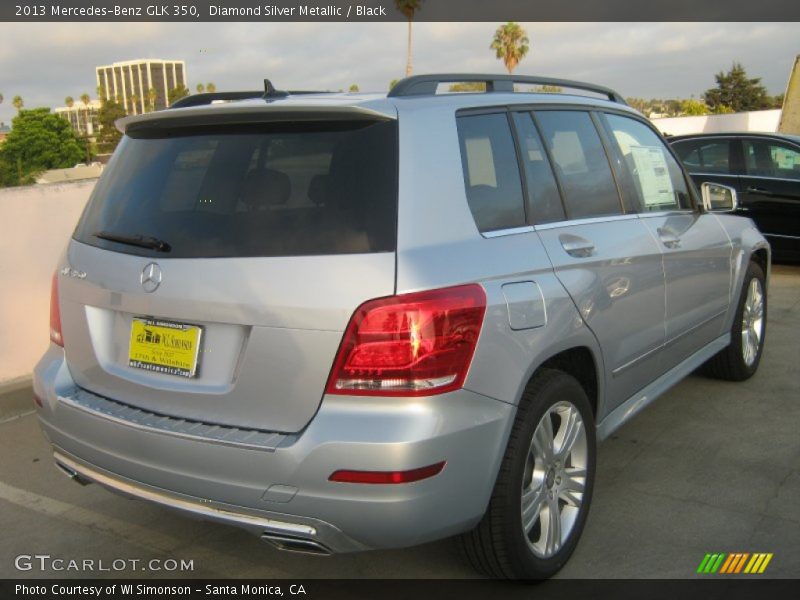 Diamond Silver Metallic / Black 2013 Mercedes-Benz GLK 350