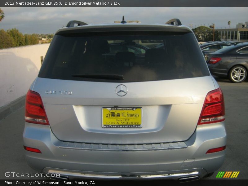 Diamond Silver Metallic / Black 2013 Mercedes-Benz GLK 350