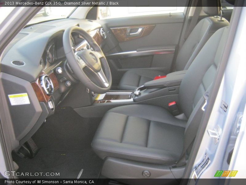 Diamond Silver Metallic / Black 2013 Mercedes-Benz GLK 350