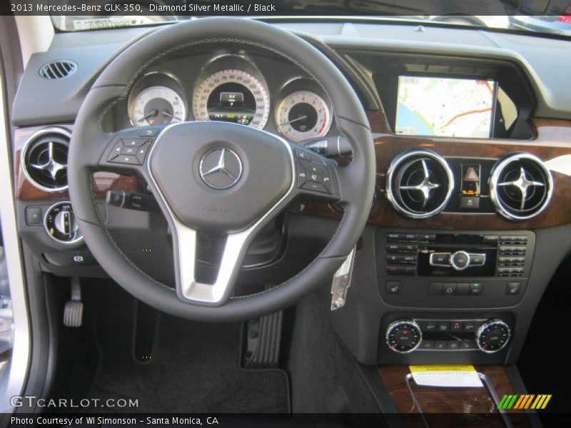 Diamond Silver Metallic / Black 2013 Mercedes-Benz GLK 350