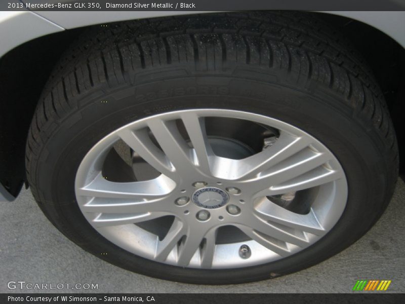 Diamond Silver Metallic / Black 2013 Mercedes-Benz GLK 350