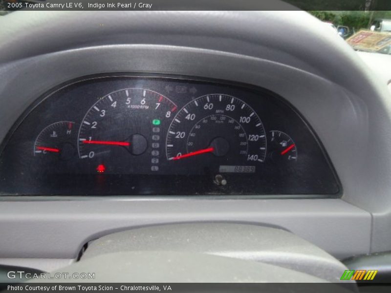 Indigo Ink Pearl / Gray 2005 Toyota Camry LE V6