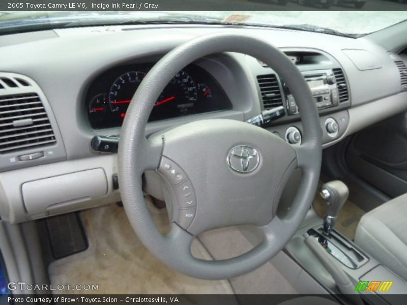 Indigo Ink Pearl / Gray 2005 Toyota Camry LE V6