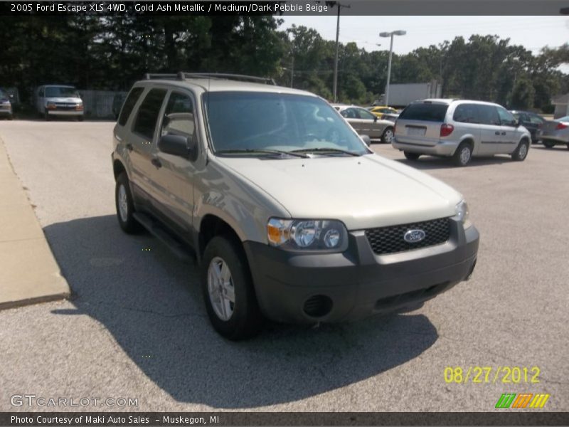 Gold Ash Metallic / Medium/Dark Pebble Beige 2005 Ford Escape XLS 4WD