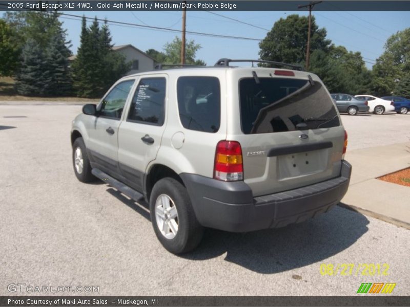 Gold Ash Metallic / Medium/Dark Pebble Beige 2005 Ford Escape XLS 4WD