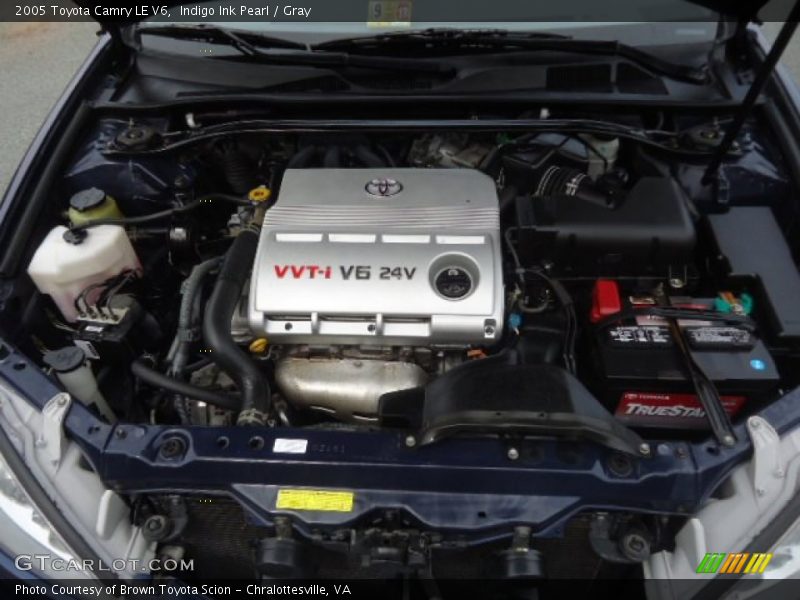 Indigo Ink Pearl / Gray 2005 Toyota Camry LE V6