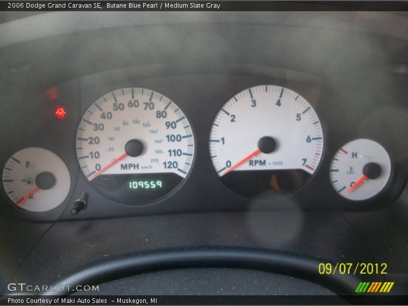 Butane Blue Pearl / Medium Slate Gray 2006 Dodge Grand Caravan SE