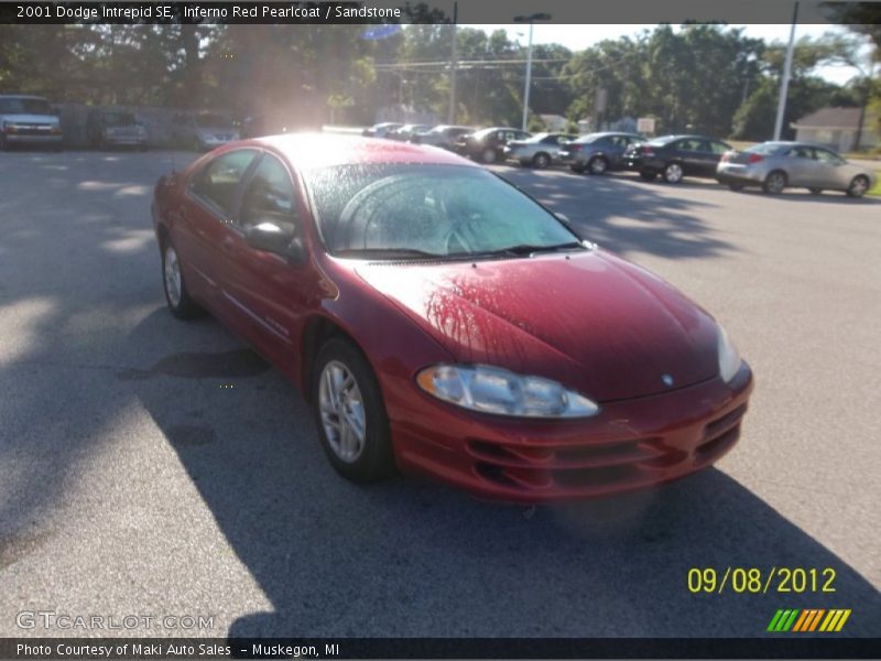 Inferno Red Pearlcoat / Sandstone 2001 Dodge Intrepid SE