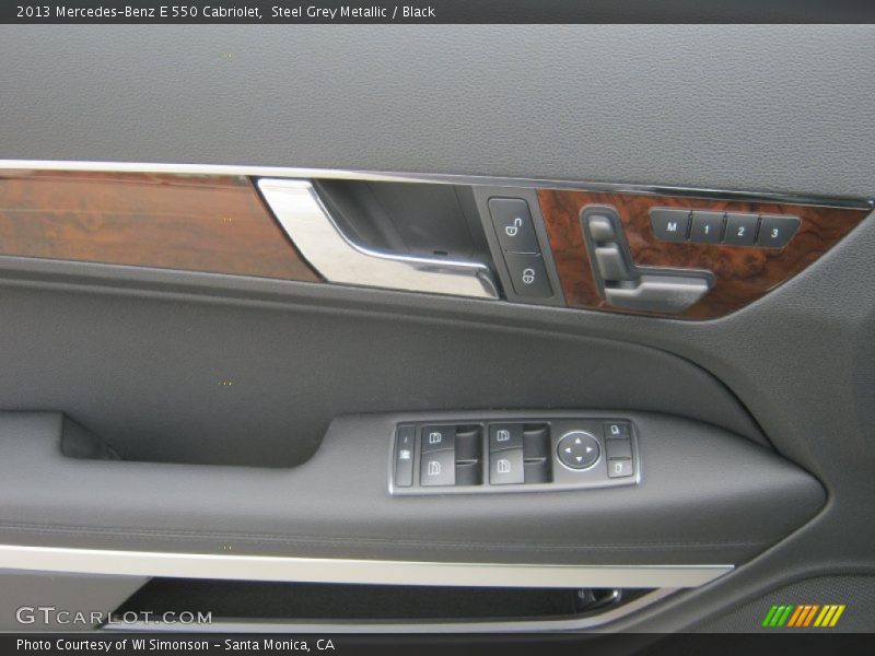 Steel Grey Metallic / Black 2013 Mercedes-Benz E 550 Cabriolet