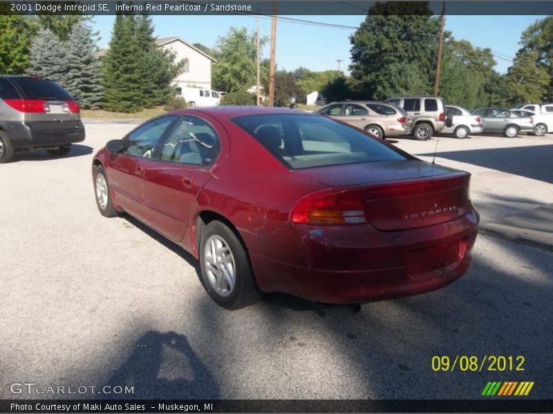 Inferno Red Pearlcoat / Sandstone 2001 Dodge Intrepid SE