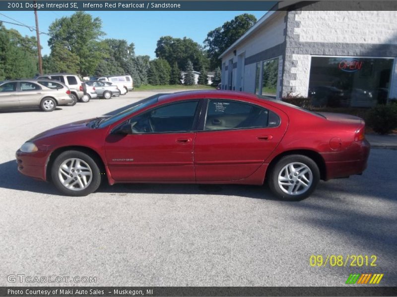 Inferno Red Pearlcoat / Sandstone 2001 Dodge Intrepid SE