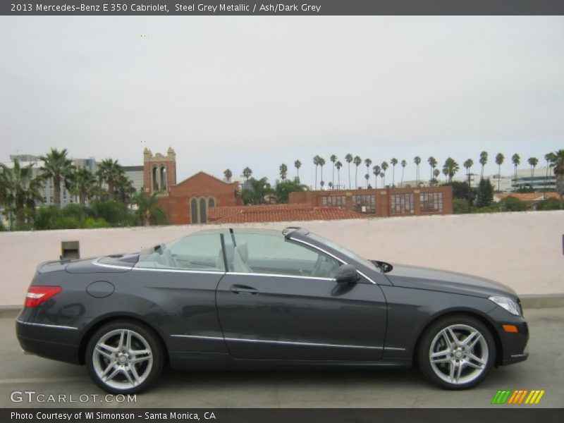 Steel Grey Metallic / Ash/Dark Grey 2013 Mercedes-Benz E 350 Cabriolet