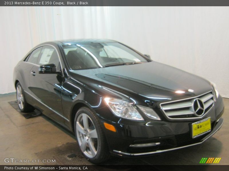 Black / Black 2013 Mercedes-Benz E 350 Coupe
