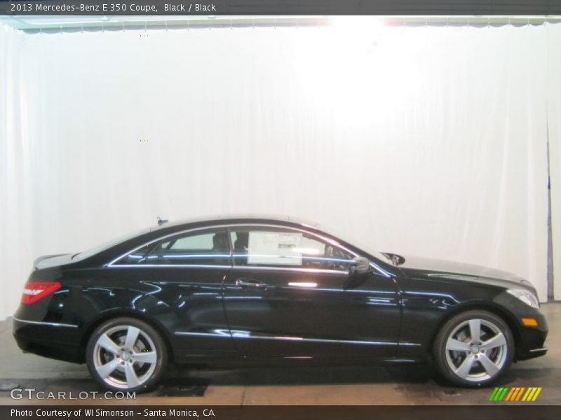 Black / Black 2013 Mercedes-Benz E 350 Coupe