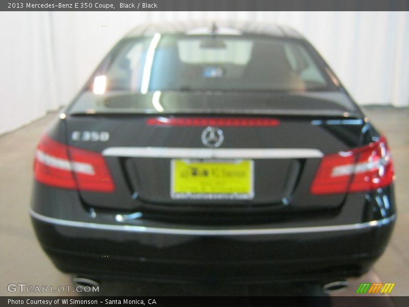 Black / Black 2013 Mercedes-Benz E 350 Coupe