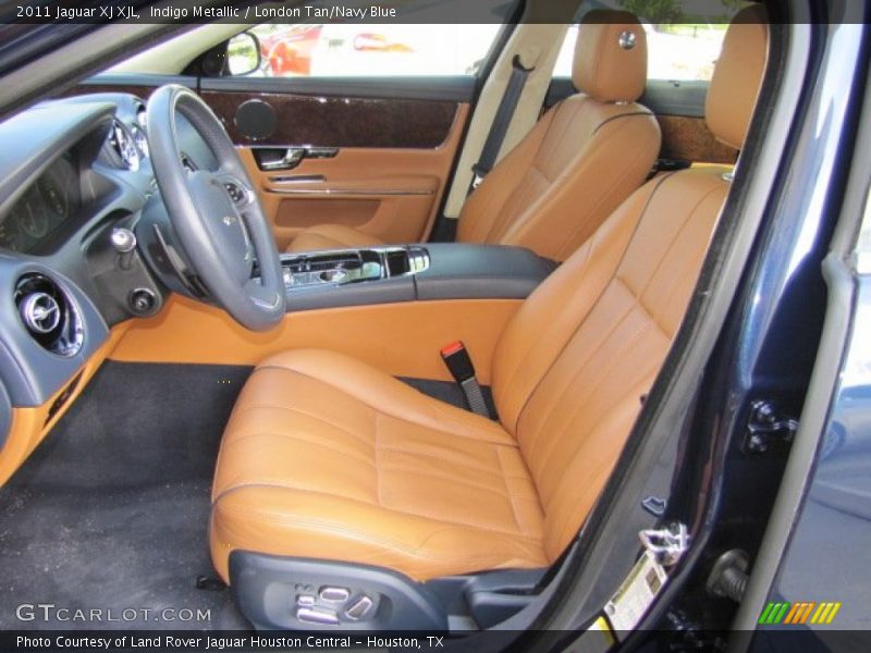  2011 XJ XJL London Tan/Navy Blue Interior