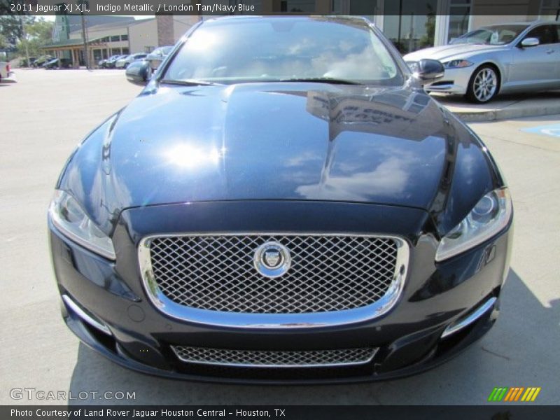 Indigo Metallic / London Tan/Navy Blue 2011 Jaguar XJ XJL