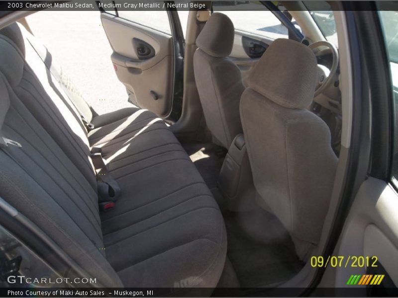 Medium Gray Metallic / Neutral Beige 2003 Chevrolet Malibu Sedan