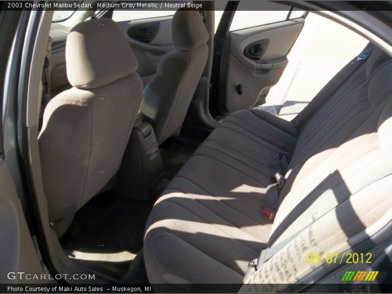Medium Gray Metallic / Neutral Beige 2003 Chevrolet Malibu Sedan
