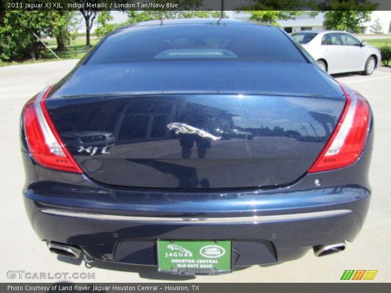 Indigo Metallic / London Tan/Navy Blue 2011 Jaguar XJ XJL
