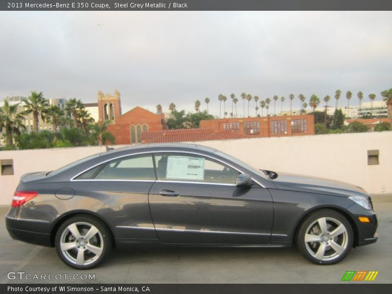 Steel Grey Metallic / Black 2013 Mercedes-Benz E 350 Coupe