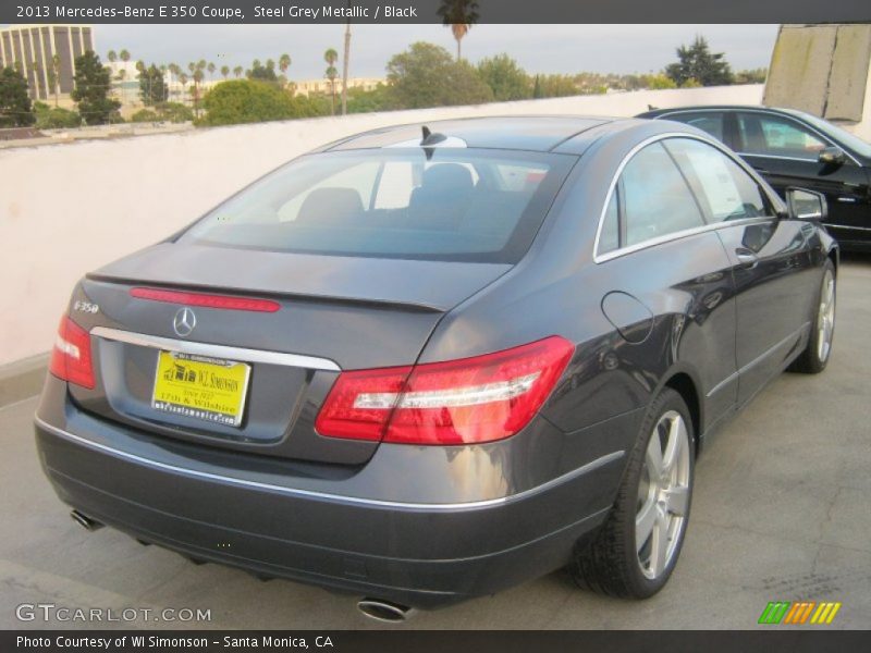 Steel Grey Metallic / Black 2013 Mercedes-Benz E 350 Coupe