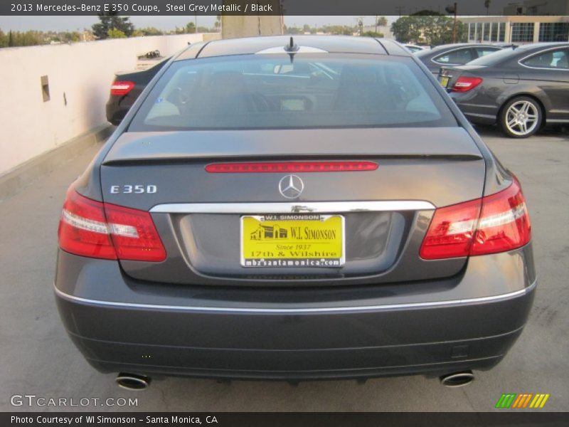 Steel Grey Metallic / Black 2013 Mercedes-Benz E 350 Coupe