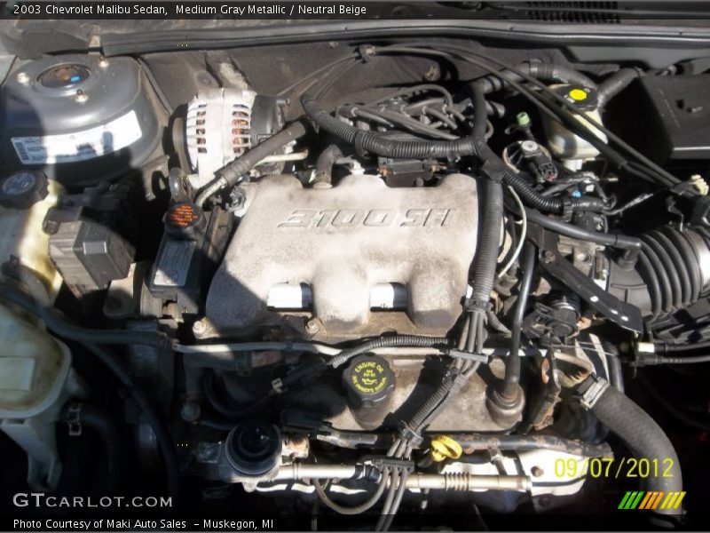 Medium Gray Metallic / Neutral Beige 2003 Chevrolet Malibu Sedan