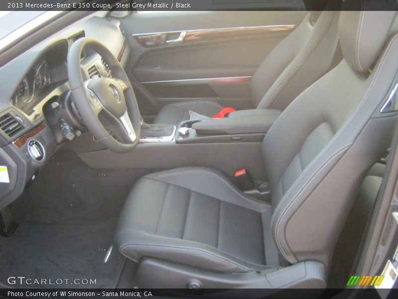 Steel Grey Metallic / Black 2013 Mercedes-Benz E 350 Coupe