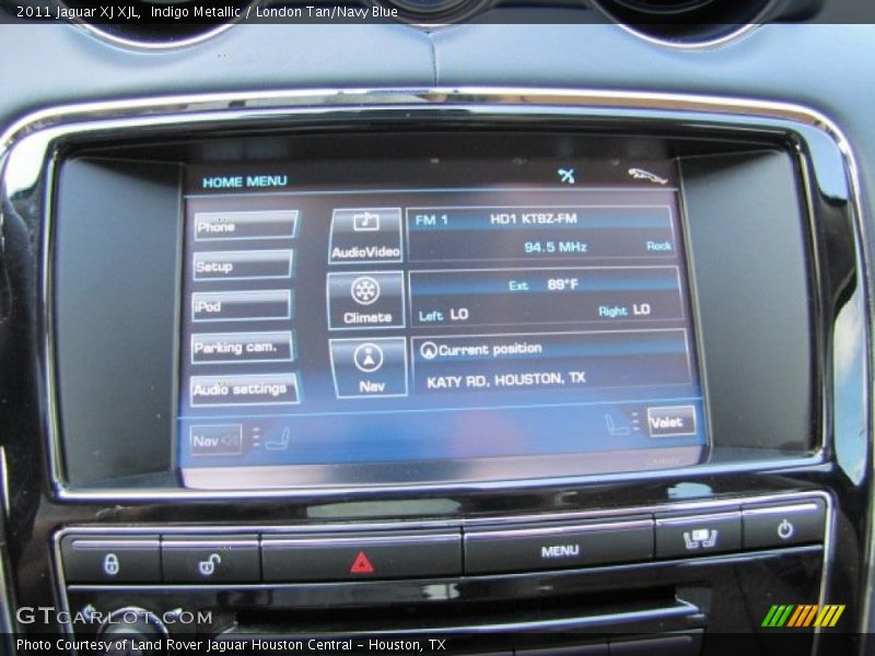 Indigo Metallic / London Tan/Navy Blue 2011 Jaguar XJ XJL
