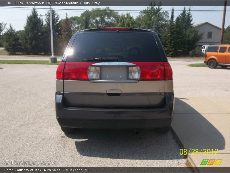 Pewter Metallic / Dark Gray 2002 Buick Rendezvous CX